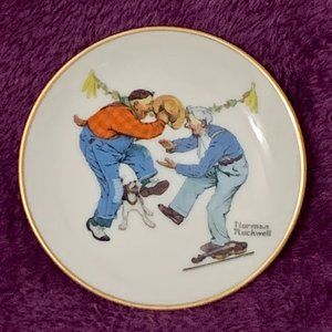 523 Fancy Footwork - Norman Rockwell Four Seasons Miniature Plate Collection